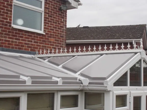 Grey and White Conservatory Roof