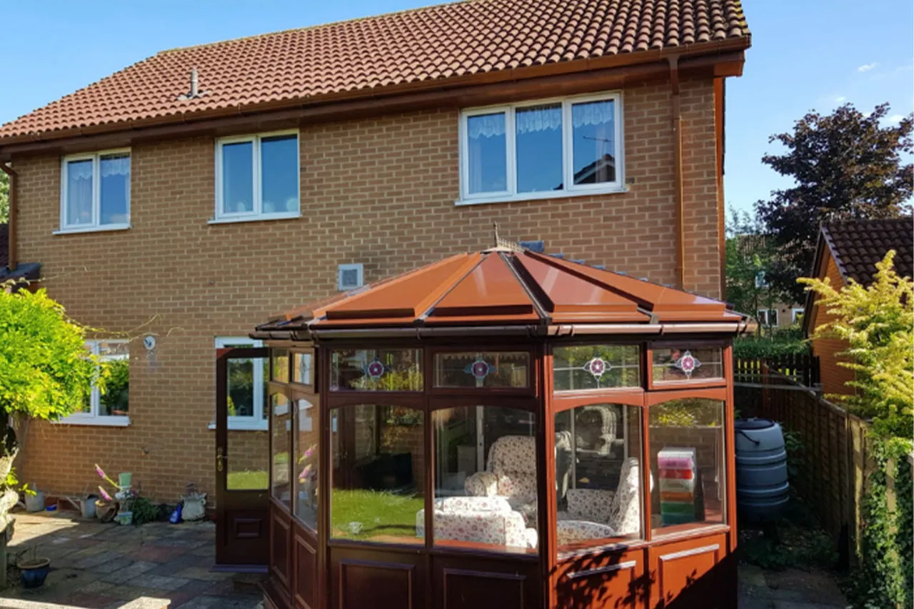 Green Space Brown Conservatory Roof