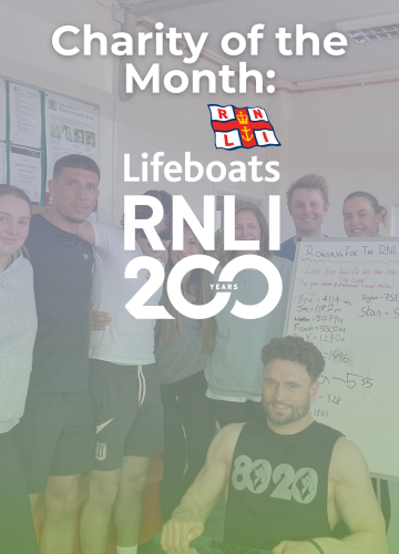 Green Space UK team completing 37-mile RNLI rowing challenge fundraiser