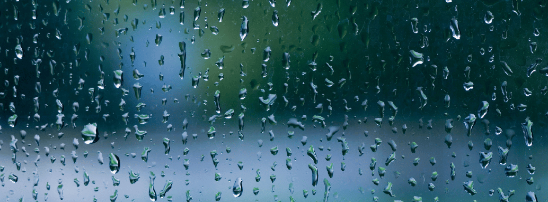 Rain on glass window