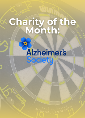 Green Space UK team taking part in a charity darts competition to raise money for Alzheimer’s Society