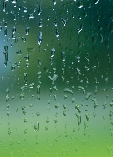 Rain on glass window